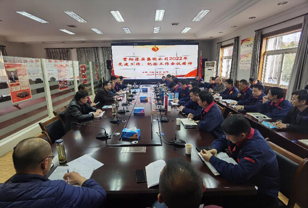 公司召開(kāi)會(huì)議傳達(dá)集團(tuán)公司黨建工作、紀(jì)檢工作會(huì)議精神